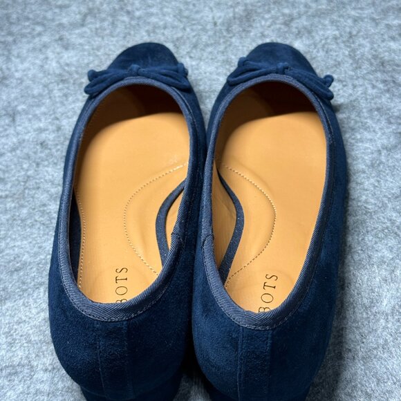 Talbots Vanessa Pumps - Size 6 - Indigo Blue Suede Shoes - Block Heel - Picture 10 of 12